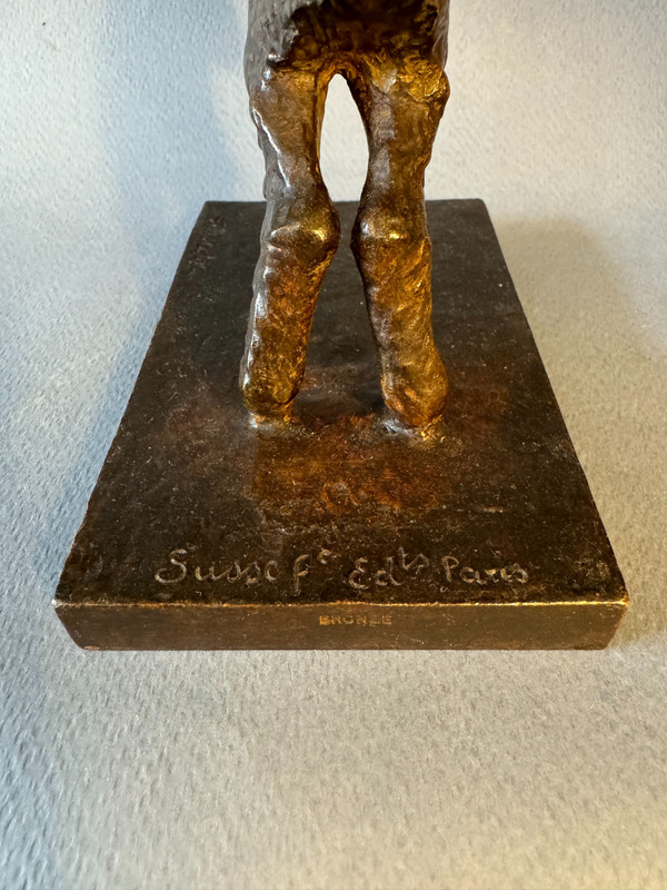 Paul Silvestre ' Leaping goat ' Bronze ArtDeco by Susse frères