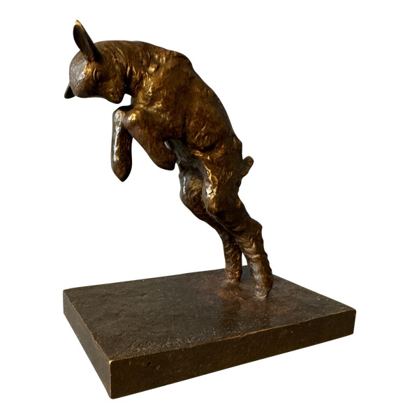 Paul Silvestre ' Leaping goat ' Bronze ArtDeco by Susse frères