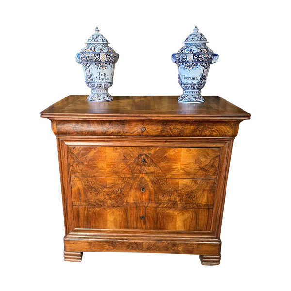 Louis Philippe 19th century walnut chest of drawers