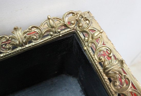 Boulle-Intarsien-Übertopf, Napoleon III.-Periode - Mitte des 19. Jahrhunderts