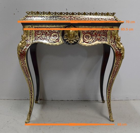 Boulle-Intarsien-Übertopf, Napoleon III.-Periode - Mitte des 19. Jahrhunderts