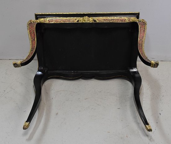 Boulle-Intarsien-Übertopf, Napoleon III.-Periode - Mitte des 19. Jahrhunderts