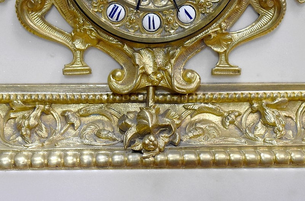 Marble and bronze clock by Théodore GECHTER - 19th century