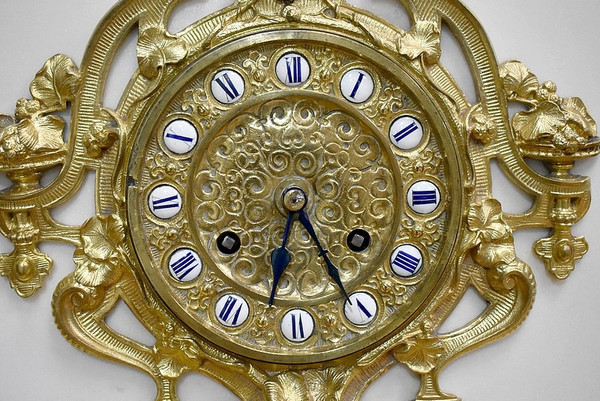 Marble and bronze clock by Théodore GECHTER - 19th century