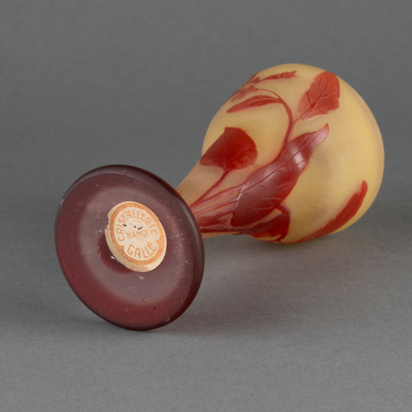 Piccolo vaso Gallé, fine XIX/inizio XX secolo