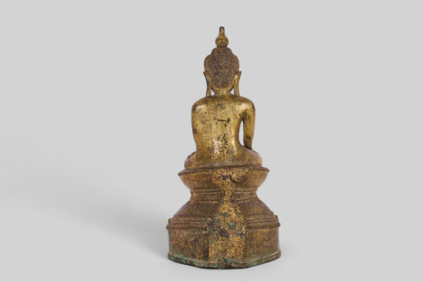 Bouddha Shan en bronze doré.