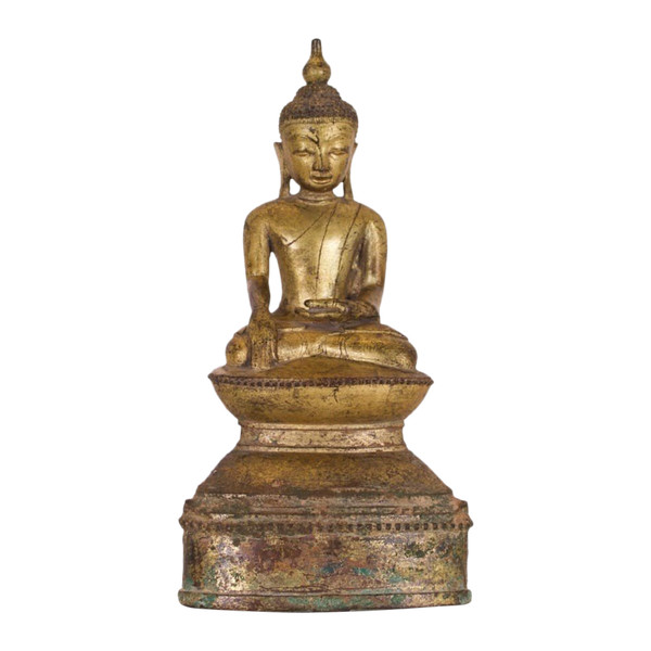 Bouddha Shan en bronze doré.