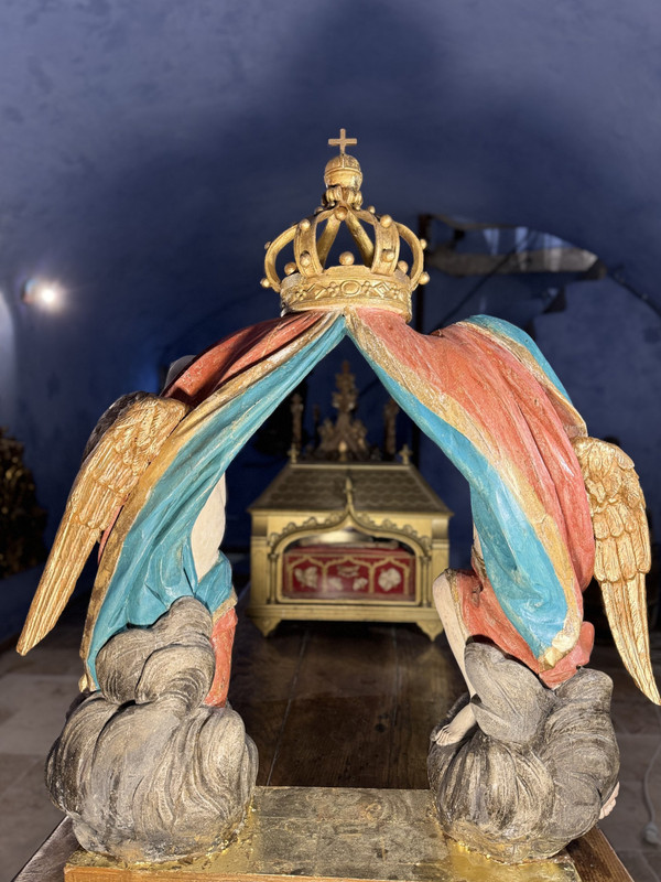 Tabernacle canopy with angels - 18th century