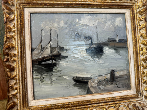 TABLEAU - ÖL AUF HOLZPANEL signiert Fernand HERBO