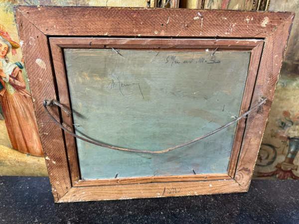 TABLEAU - ÖL AUF HOLZPANEL signiert Fernand HERBO