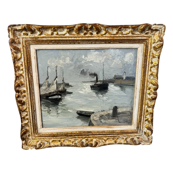 TABLEAU - ÖL AUF HOLZPANEL signiert Fernand HERBO