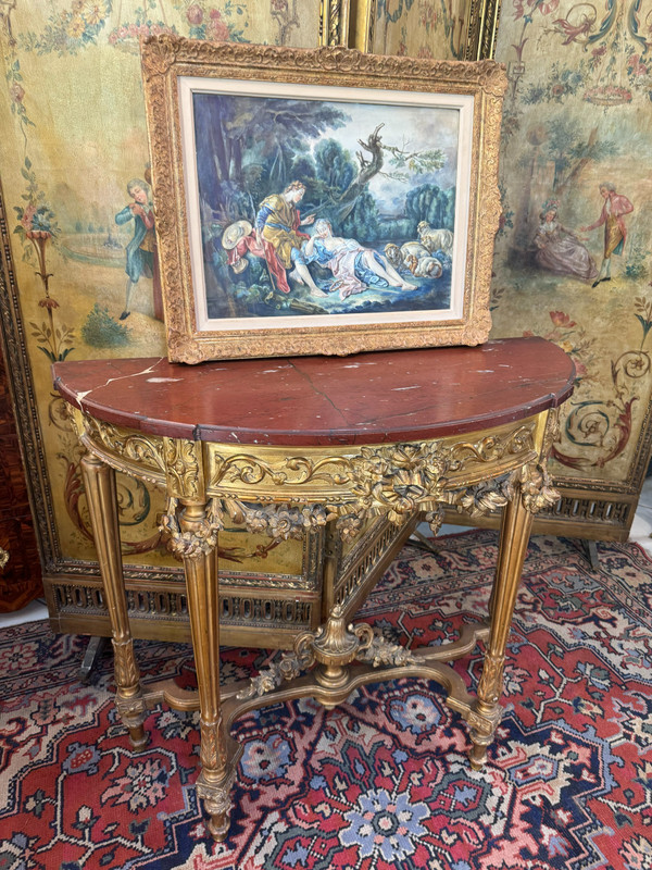TABLEAU : GOUACHE D'APRES F. BOUCHER