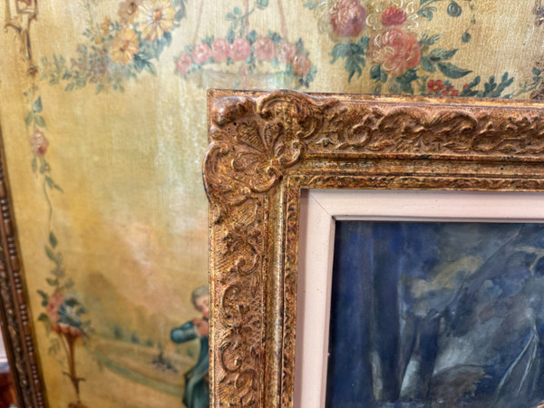 TABLEAU : GOUACHE D'APRES F. BOUCHER