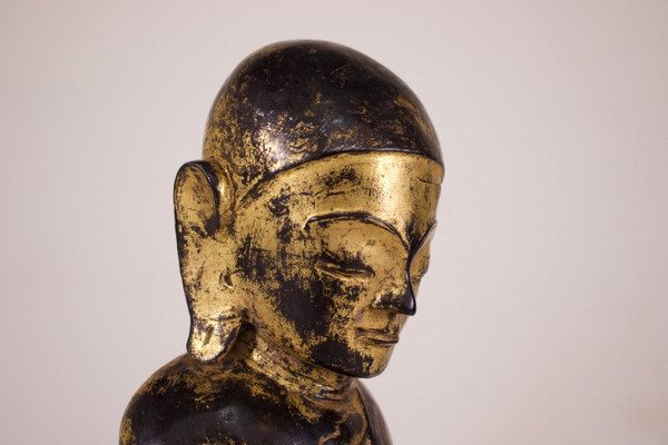 Burmese Adoring Monk