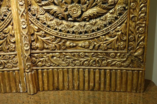 Gilded wood iconostasis door, Central Europe, 19th c.