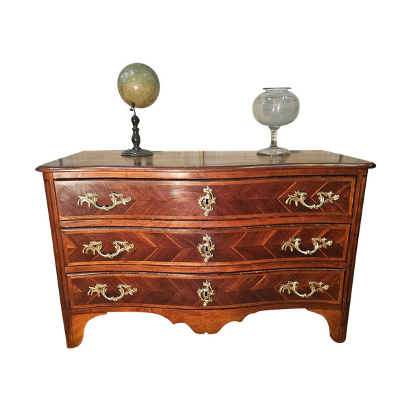 Commode 18 ème Galbée En Cerisier