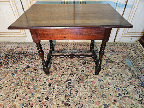 Table à écrire En Noyer Louis XIV Du Début 18 ème