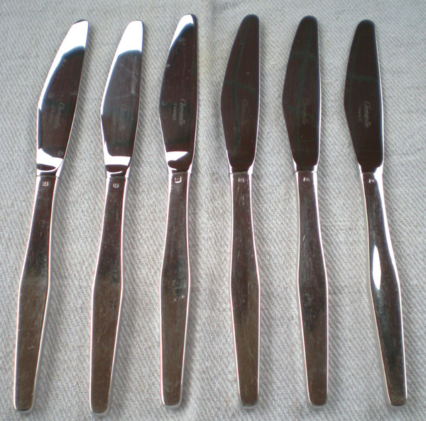Part de (demi-)ménagère Orly métal argenté orfèvrerie Christofle années 70 (6 couverts) 32 pièces