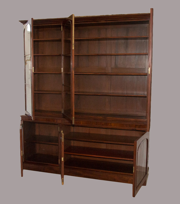  Libreria inglese in mogano M Willson Inizio XIX secolo