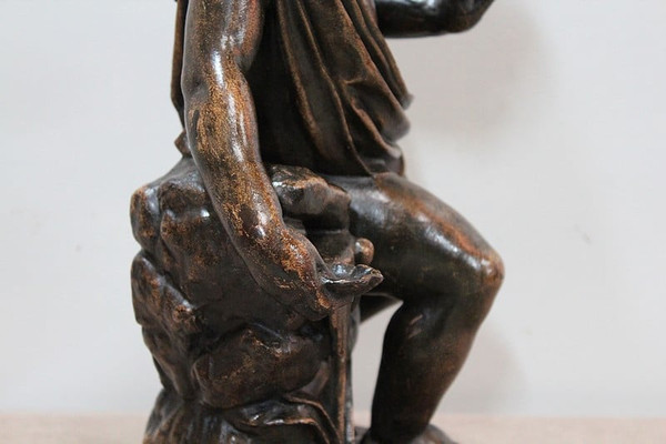 Gusseisen Bacchus trinkt aus der Quelle - 1900