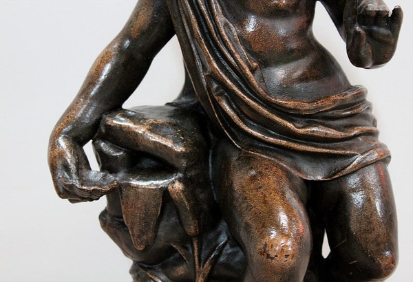 Gusseisen Bacchus trinkt aus der Quelle - 1900