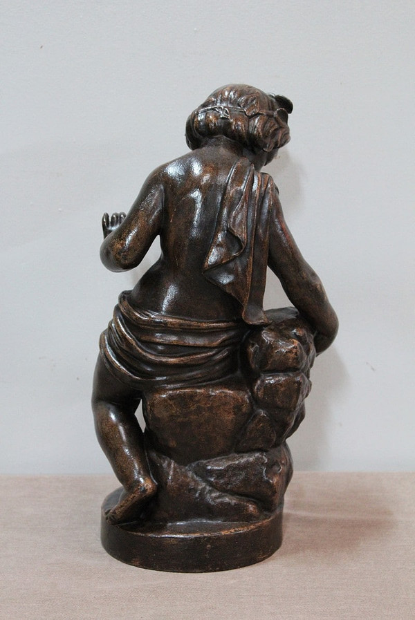 Gusseisen Bacchus trinkt aus der Quelle - 1900