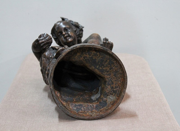 Gusseisen Bacchus trinkt aus der Quelle - 1900