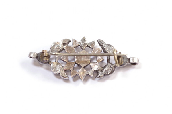 Broche Arlésienne ancienne en argent, broche ancienne, XIXe siècle, bijoux régionaux, Arles