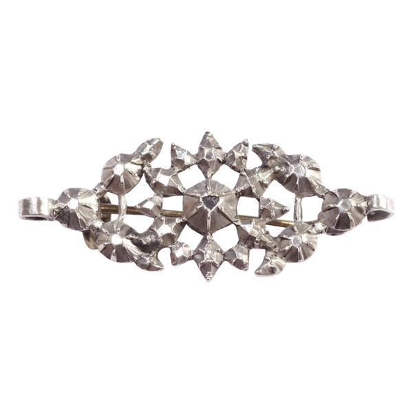 Broche Arlésienne ancienne en argent, broche ancienne, XIXe siècle, bijoux régionaux, Arles
