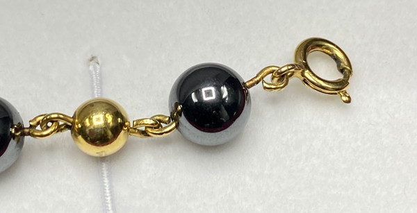 Bracciale placcato oro e onice