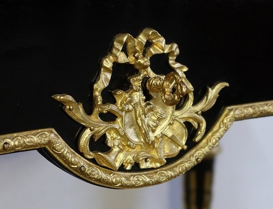  Petit Bureau de Dame en Poirier noirci, époque Napoléon III – Milieu XIXe 