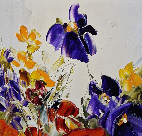 Michel VÉZINET (né en 1957), Huile/toile d'origine, signée - Fleur, Bouquet, Nature Morte, Vase