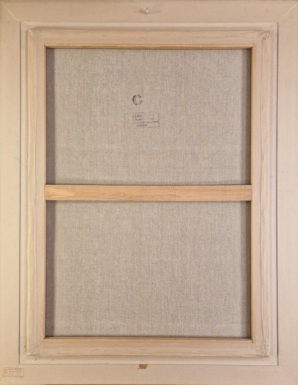 Raymond THIALIER (1913-2005) Original Öl/Leinwand, signiert – Stillleben, Blume, Obst, Vase