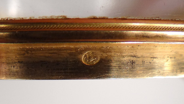 Box Round Miniature Portrait Noble Man Chasselat Solid Gold 1809 19th century
