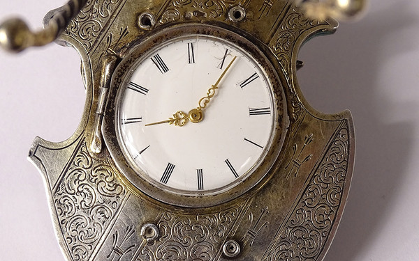 Vienna enamel clock Signed Hermann Böhm Silver Jasper Heaume Austria 19th century
