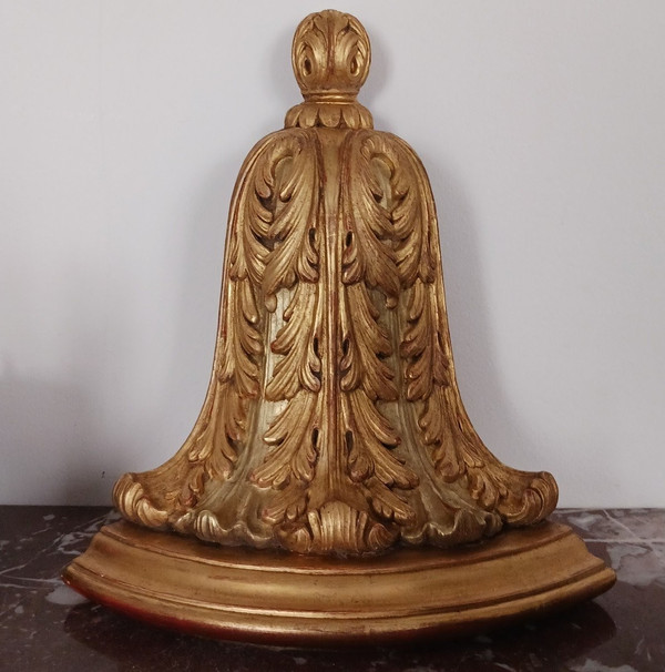 Paar Wandkonsolen zum Aufhängen - vergoldetes Holz - Stil Louis XVI