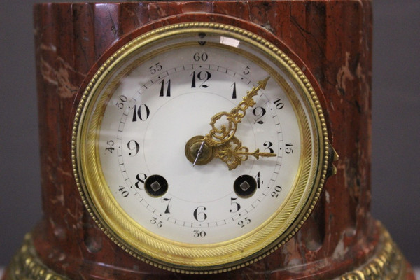 Borne Clock Surmounted by a Putti About 1880