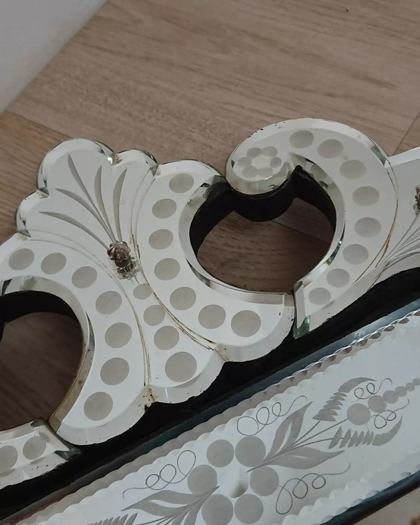 Miroir vénitien début XX siècle 