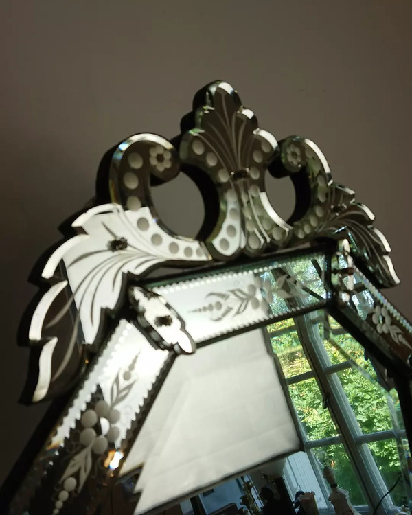 Miroir vénitien début XX siècle 