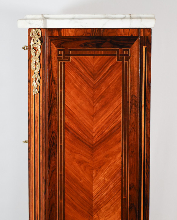 Segretaria Chiffonnier in intarsio epoca Luigi XVI