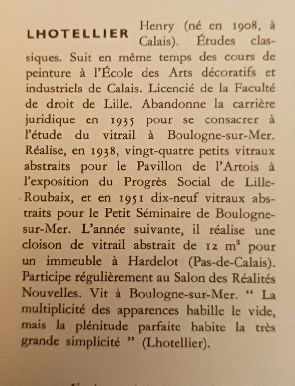 HENRY LHOTELLIER  1908/1993