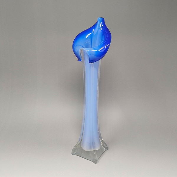 1960er Jahre Erstaunlich Jack in the Pulpit "Calla Lily" Vase aus Muranoglas