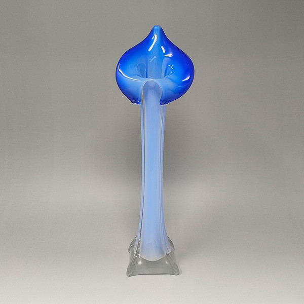 1960er Jahre Erstaunlich Jack in the Pulpit "Calla Lily" Vase aus Muranoglas
