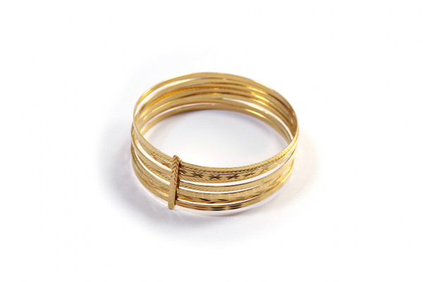 bracciale bangle in oro 18k, bracciale bangle, gioielli vintage, bracciale bangle di seconda mano