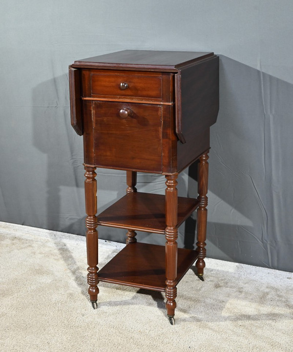 Petite Table à Volets en Acajou, Maison Lemarchand, A. Lemoine – Milieu XIXe