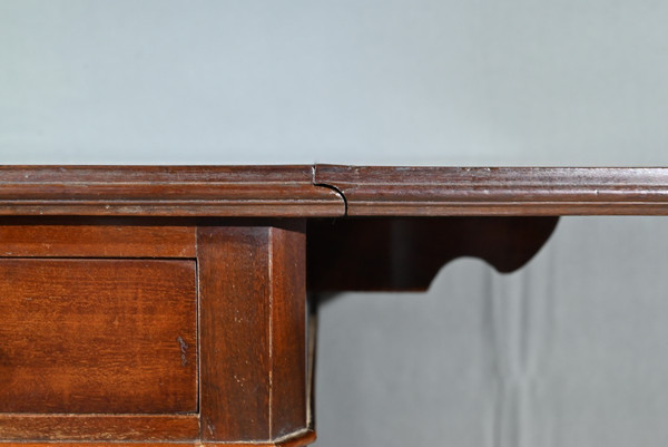 Petite Table à Volets en Acajou, Maison Lemarchand, A. Lemoine – Milieu XIXe