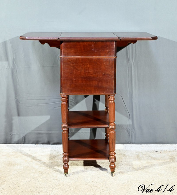 Petite Table à Volets en Acajou, Maison Lemarchand, A. Lemoine – Milieu XIXe