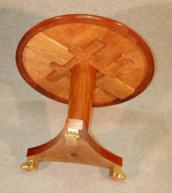 Table Guéridon 1940  Dlg André Arbus Pieds griffes En Bronze