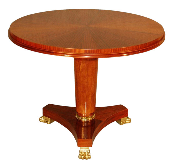 Table Guéridon 1940  Dlg André Arbus Pieds griffes En Bronze