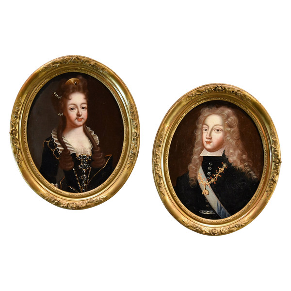Filippo V, Re di Spagna e Luisa di Savoia, Cerchia di Pierre Gobert (1662 - 1744)